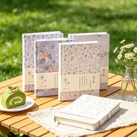 Cuaderno Ecológico de Tapa Dura con Diseño Floral Personalizado, Papelería de Escritura con Dibujos Animados Bonitos de Moda Coreana, Promoción TWINS WIN, Muestra Gratis