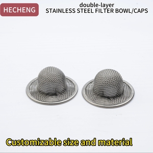 Anti-rust300 200 400 500 1000 מיקרון 304 316 נירוסטה כובע קערה סלסלת צורה חוט מסנן רשת רשת מסנן - Product Image 3