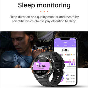 OEM Supplier <b>Electronic</b> Digital KT76 Smartwatch Flashlight Compass 3ATM Waterproof Swimming Running Sport <b>Smart</b> Watch for Men - Product Image 3