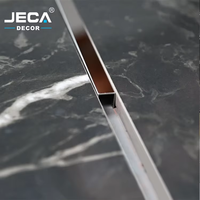 Fabricant professionnel de profilés de carrelage, profil décoratif en acier inoxydable 304 en forme de U pour bordure de carrelage