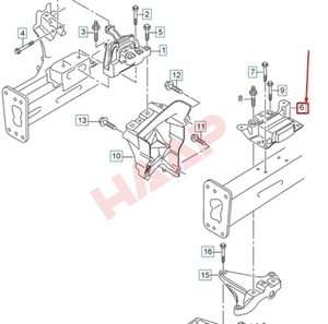 奥迪A3座椅利昂大众高尔夫跑车帕萨特5Q0199555BG全新原装发动机支架 - Product Image 6