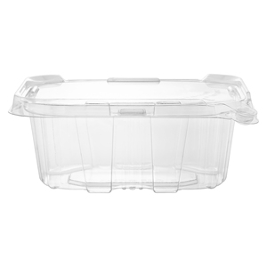 Emballage alimentaire rectangulaire à clapet transparent PET de 16oz Taiwan Premium empilable et inviolable pour sandwich à salade recyclable - Product Image 3