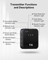 Système de microphone sans fil 2.4G, type Lavalier, double connecteur Type-C pour l'enregistrement vidéo sur téléphone portable, les interviews
