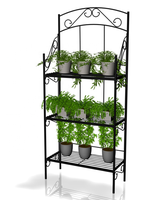 Étagère à fleurs en acier personnalisée avec un montage facile et un design décoratif