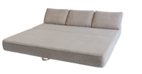 Canapé-lit pliable en tissu Gfrun Chesterfield en forme de L, trois places, durable, compressé, rembourré en mousse, modèle MC-1831