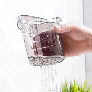 <b>Bear</b> Shaped Wall Mounted Cup Holder Round Cartoon Design For Bathroom Storage With Drainage Feature - Product Image 4