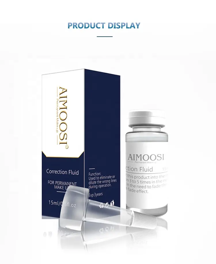 Aimoosi — liquide correcteur pour visage, lèvres et Eyeliner, maquillage Permanent, lignes de tatouage, vente en gros,