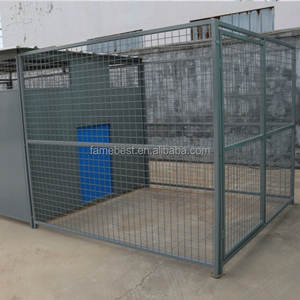 Gri Toz Boyalı Camlı Çevre Dostu Açık Hava Köpek Kulübeleri, Açılır Tavanlı ve Giyotin Kapılı - Product Image 6