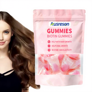 Gomitas de Colágeno Vegano Ausreson con Biotina, Suplemento Dietético Nutricional para Cabello, Piel y Uñas, Gomitas de Colágeno con Biotina Natural - Product Image 1