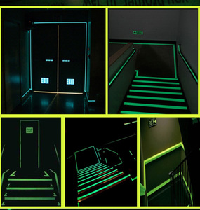 Ruban Lumineux Fluorescent Vert 5m x 10mm, Bande Réfléchissante pour Éclairage au Sol et Escaliers, Anti-Adhésif - Product Image 4