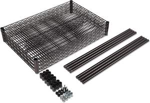 WELLAND Estante de Alambre de Acero Pesado de 4 Niveles Estante de Almacenamiento Sistema de Estantería de Almacén - Product Image 6