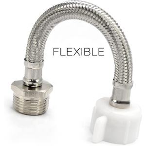 NZMAN Best Seller Tuyau de raccordement de toilette 12 ", rallonge de tuyau d'alimentation de toilette compatible avec les toilettes <span class=keywords><strong>TOTO</strong></span> 7/8 femelle à 7/8 mâle - Product Image 4