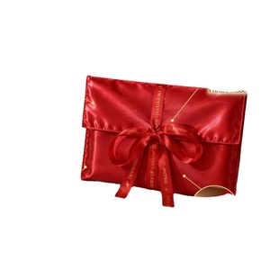 Bolsa de Regalo de Satén de Lujo para Pelucas, Ropa Interior, Libros, con Impresión de Logotipo Personalizado, Bolsa Protectora de Satén con Cinta - Product Image 1