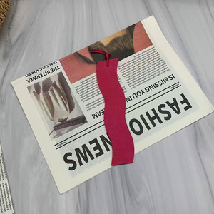 In stock: Colorful wavy <b>bookmarks</b>, <b>leather</b> reading <b>bookmarks</b>, exquisite PU <b>bookmarks</b> and gifts, laser-engravable logos - Product Image 1