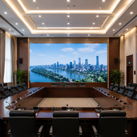 Écran LED mural fixe d'intérieur DDW à maintenance frontale, résolution 8K, pas de pixel fin, pour salle de conférence et centre de commande