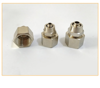 Raccord pneumatique à filetage interne M5 M6 M10, coudé droit, connecteur rapide à emboîtement 1/8 1/4 pouce pour distribution pneumatique