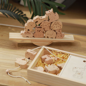 Nuovo Arrivo: Giocattolo 2-<span class=keywords><strong>in</strong></span>-1 <span class=keywords><strong>Altalena</strong></span> e Gioco con Perline <span class=keywords><strong>in</strong></span> <span class=keywords><strong>Legno</strong></span> di Faggio, Gioco Educativo Montessori per Bambini da 2 a 13 Anni - Product Image 3