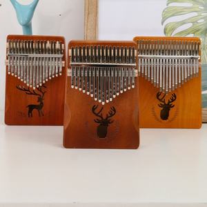 Piano à pouces 17 touches en bois d'acacia, instrument de musique portable, taille mini, léger, pour débutants et professionnels - Product Image 3