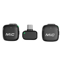 Neues MIC3 Dynamisches Kabelloses Lavaliermikrofon mit KI-Geräuschunterdrückung für Type-C/Port, 20Hz-20KHz Frequenzgang für Outdoor-Live-Aufnahmen