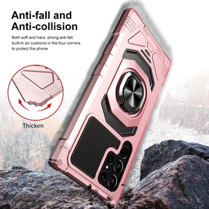 Coque arrière antichoc avec béquille métallique et aimant puissant pour Samsung S25 S24 Ultra avec protection 360° pour Samsung A13 A52 – Meilleure vente - Product Image 4