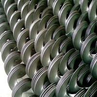 Convoyeur à vis flexible en acier inoxydable, élévateur à vis avec capacité de 120 t/h, résistant à la chaleur