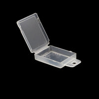 Boîte de rangement de leurre en plastique, boîte de rangement de bijoux de pêche, leurre, hameçons, boîte de rangement petit plastique Transparent avec couvercle