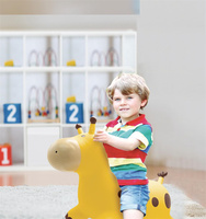 Jouets animaux rebondissants en PVC pour enfants, tout-petits, garçons et filles, cheval gonflable, girafe, sauteur gonflable, pour intérieur et centre commercial