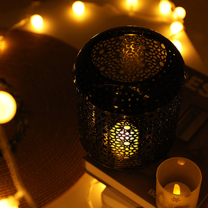 Lámpara de Mesa LED Moderna Más Vendida, Diseño Hexagonal de Hierro Forjado <span class=keywords><strong>3D</strong></span>, Funciona con Batería, Certificación CE, para Uso Doméstico - Product Image 4