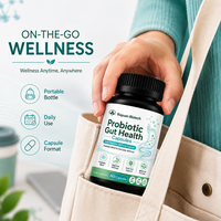 Capsules Probiotiques pour la Santé Intestinale, Formule Végétarienne Sans Sucre, Emballage Personnalisé Pris en Charge, Fournisseur d'Usine