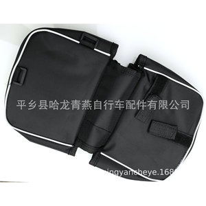 <b>Bicycle</b> Front <b>Frame</b> Bag 17cm*15cm Black 600D Cycling Accessory - Product Image 5