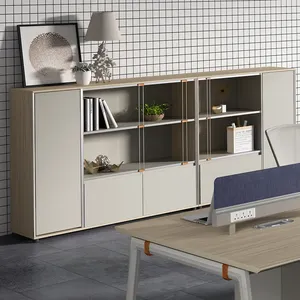 Moderno Home Office mobiliário arquivo armário de armazenamento madeira armário baixo armário