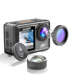AT- S81ER 실제 4K 60FPS 추적 지능형 카메라 스포츠 Go 프로 영웅 10 블랙 액션 카메라 Vlogging 카메라 유튜브 비디오