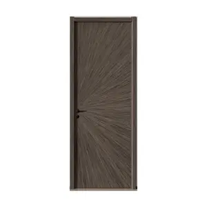 Puerta de entrada principal de China, diseño de puerta laminada de madera Exterior Sunmica para Villa, apartamento residencial