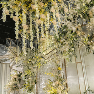 Offre Spéciale gros soie artificielle glycine suspendus guirlande fleurs chaîne <span class=keywords><strong>vigne</strong></span> - Product Image 5