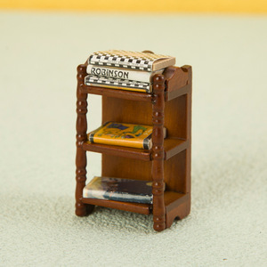 1:12 créatif bricolage bois meubles ornements poche Miniature maison de poupée cadre de chevet Simple multifonctionnel support de rangement - Product Image 5