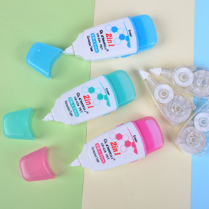 Kid văn phòng phẩm mới tùy chỉnh sinh viên sáng tạo nhựa màu Refillable Băng chỉnh trong suốt với tẩy - Product Image 1