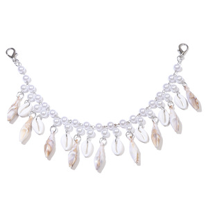 โซ่คาดเอวเปลือกหอยมุกสไตล์โบฮีเมียนสำหรับผู้หญิง รูปทรงครึ่งวงกลม เครื่องประดับสไตล์วันหยุดพักผ่อนริมชายหาด - Product Image 5