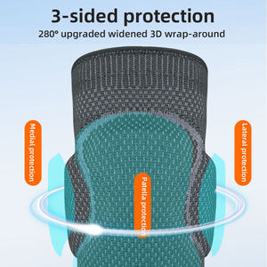 Genouillères de sport personnalisées avec logo, genouillères de compression, genouillères de soutien, genouillères de sécurité pour le fitness - Product Image 4