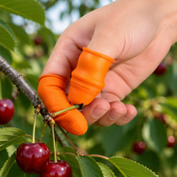 Couteau à pouce pour jardinage, couteau à doigt pour cueillette de plantes, outils de taille, ensemble de couteaux à doigt en silicone pour la récolte