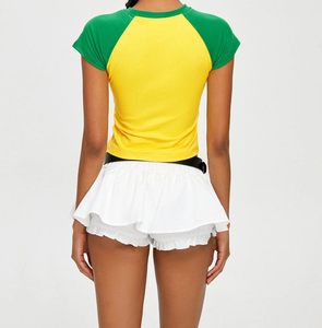 Wholesale Custom <strong>Y2k</strong> <strong>Top</strong> Women's Street Clothing Baby T-shirt Casual Short Sleeve T-shirt Fashion Slim Cropped <strong>Top</strong> Fitted Tee - Product Image 6