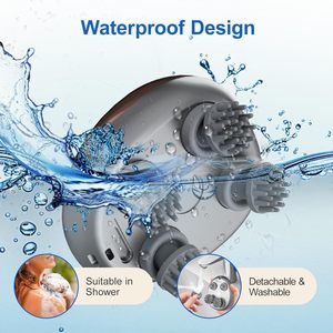 Venta al por mayor de fábrica, rascador eléctrico portátil para el cuero cabelludo, masajeador de cabeza para limpieza profunda del cabello y relajación del estrés - Product Image 6