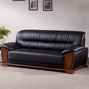 Ensemble de canapés de bureau modernes, simples, écologiques et durables avec table basse pour réception d'entreprise et négociations à trois personnes - Product Image 2