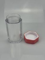 Flacon vide pour pilules en acrylique à double paroi de qualité alimentaire, sans BPA, pour comprimés, capsules, poudre, impression personnalisée, OEM, ODM, usine