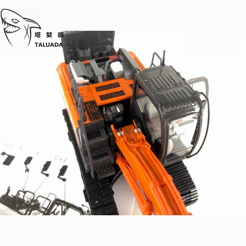 TALUADA HITACHI Alloy 1:50 Scale ZH200-6 Excavator Model Toy