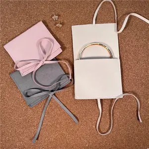 2022 New Professional Manufacturer Microfiber Pouches Gift pink Custom jewellery packaging pouches