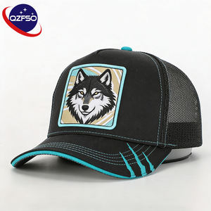 Casquette de baseball camouflage à 6 panneaux QZFSO, personnalisée, de haute qualité, avec logo imprimé, broderie, maille, style hip-hop, pour hommes - Product Image 1