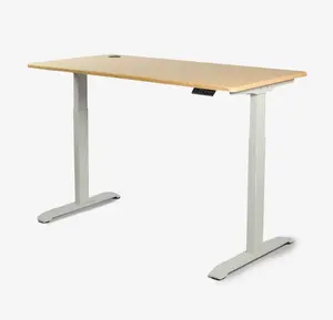 Meja duduk Modern dapat disesuaikan, meja berdiri Laptop komputer naik bermotor untuk meja penarik kantor