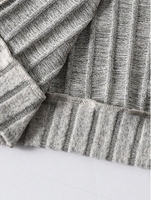 Herbst Kinder Mädchen Kleidung 2-teilig Gestrickter Gerippter Schleifen-Crop-Cardigan mit Langen Ärmeln und Kleid Teenager-Kleidung