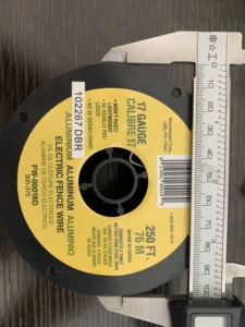 NO Rust High Strength Good Elongation Solid Aluminum <strong>Wire</strong> 1.3mm for Electric Fence Farm / House /building / <strong>Craft</strong> <strong>Wire</strong> - Product Image 4