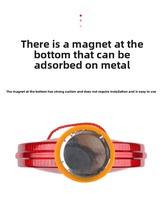JZCN XTB-01 Lampe de signalisation routière solaire extérieure en plastique, rechargeable par énergie solaire, LED à lumière constante pour chantier de construction nocturne